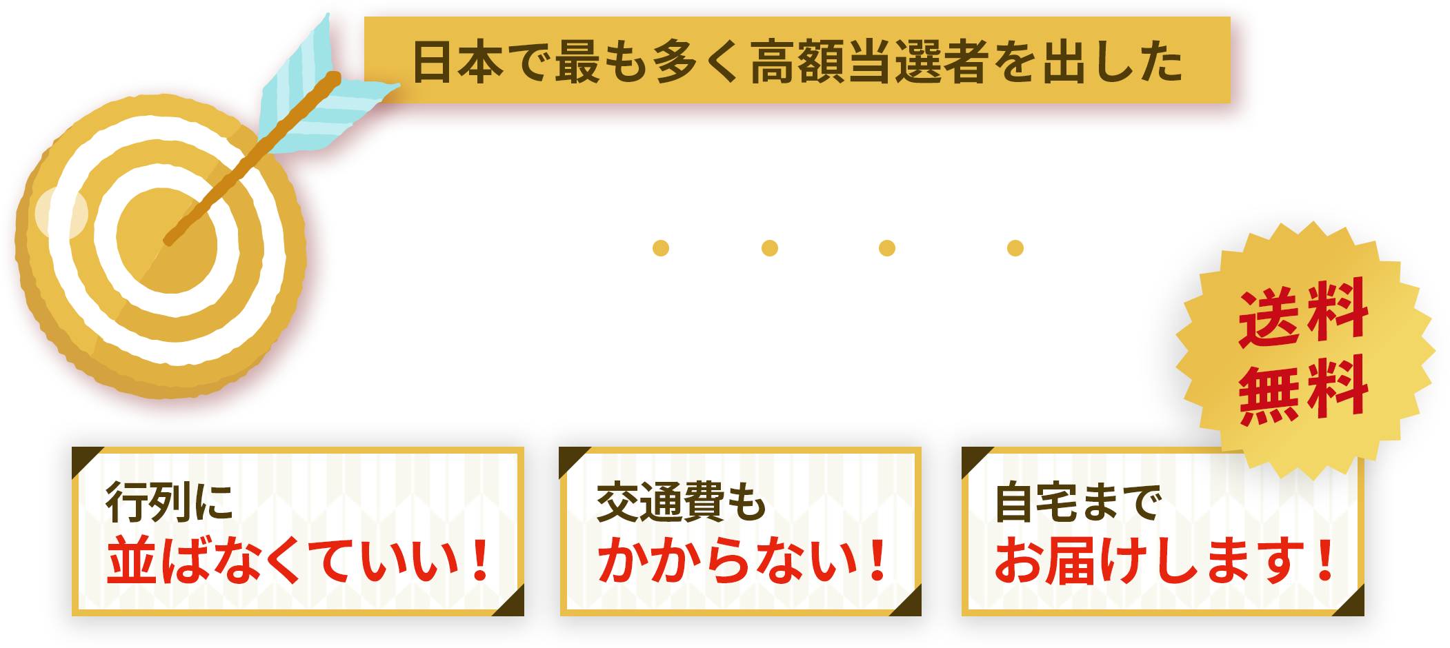 日本で最も多く高額当選者を出した西銀座チャンスセンターで宝くじ購入代行!!