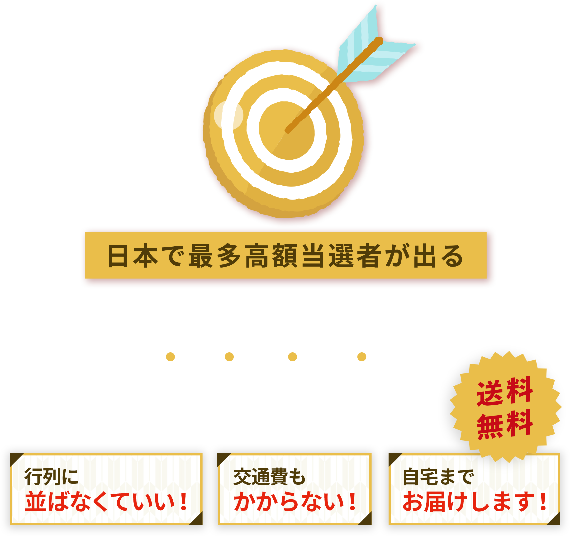 日本で最も多く高額当選者を出した西銀座チャンスセンターで宝くじ購入代行!!